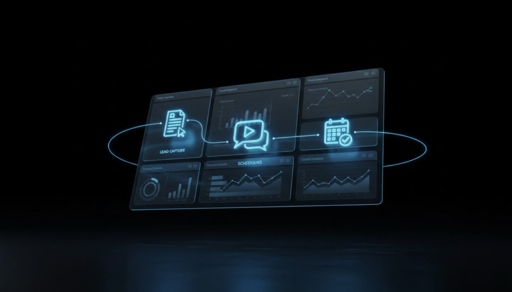 gemini-2.5-flash-image_Cinematic_dark_luxury_scene_featuring_a_floating_website_or_CRM_dashboard_mockup-2