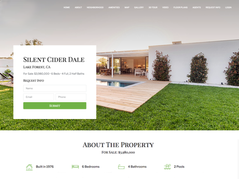 Craft + Code Marketing - property website