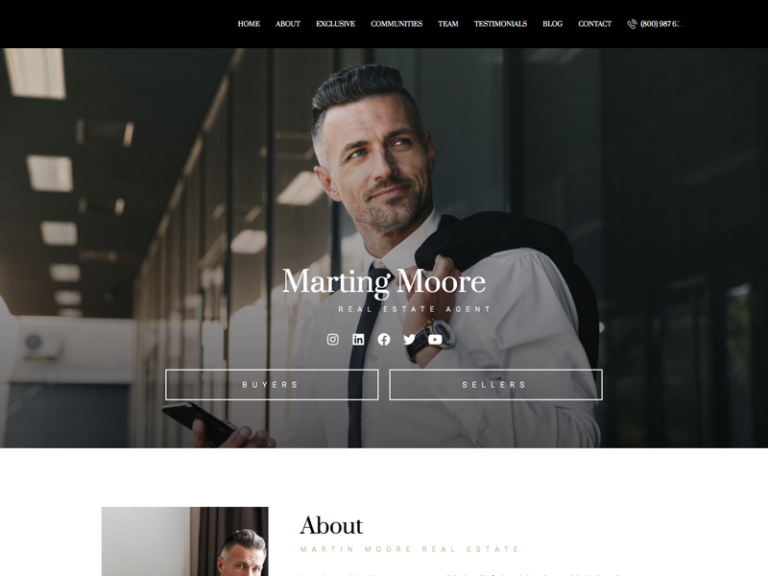 Craft + Code Marketing - real estate agent website